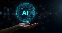 Site Web-Moocintouch-Bannière AI-Visuel Main tenant la terre AI-N°3 IA et la fabrication de ressources pédagogiques